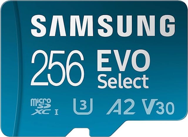 Samsung Evo Select MB-ME256KA/EU Carte mémoire microSDXC UHS-I U3 130 Mo/s Full HD & 4K UHD avec Adaptateur SD 256 Go