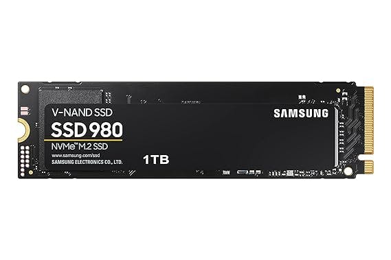 Samsung 980 1TB Up to 3,500 MB/s PCIe 3.0 NVMe M.2 (2280) Internal Solid State Drive (SSD) (MZ-V8V1T0)