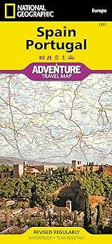 Spain and Portugal Map (National Geographic Adventure Map, 3307)