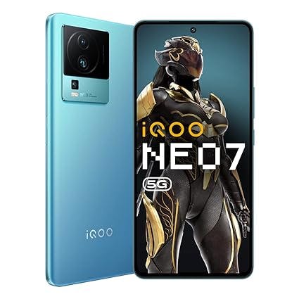 iQOO Neo 7 5G (Frost Blue, 8GB RAM, 128GB Storage) | Dimensity 8200, only 4nm Processor in The Segment | 50% Charge in 10 mins | Motion Control & 90 FPS Gaming